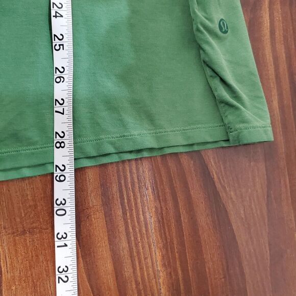 Lululemon Men T Shirt Pima Cotton Basic Green XL Crew Neck Athletic Gym - Picture 6 of 7